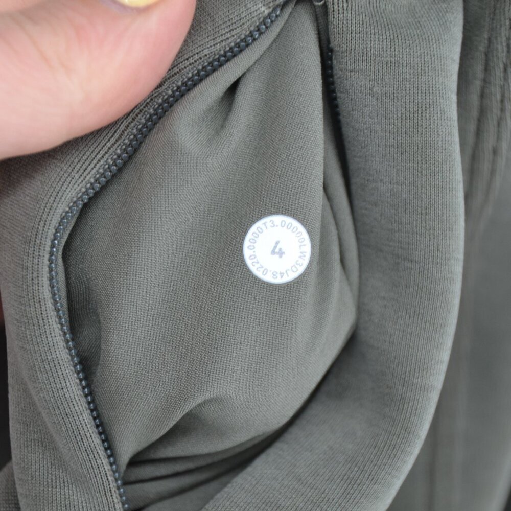 Lululemon Get Centred Crop Hoodie Grey Sage Women's 4 Cutout Modal Blend Relaxed - Picture 9 of 9